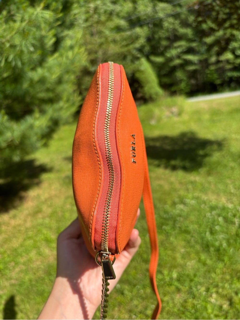 Furla Orange Crossbody Bag - Picture 10 of 14